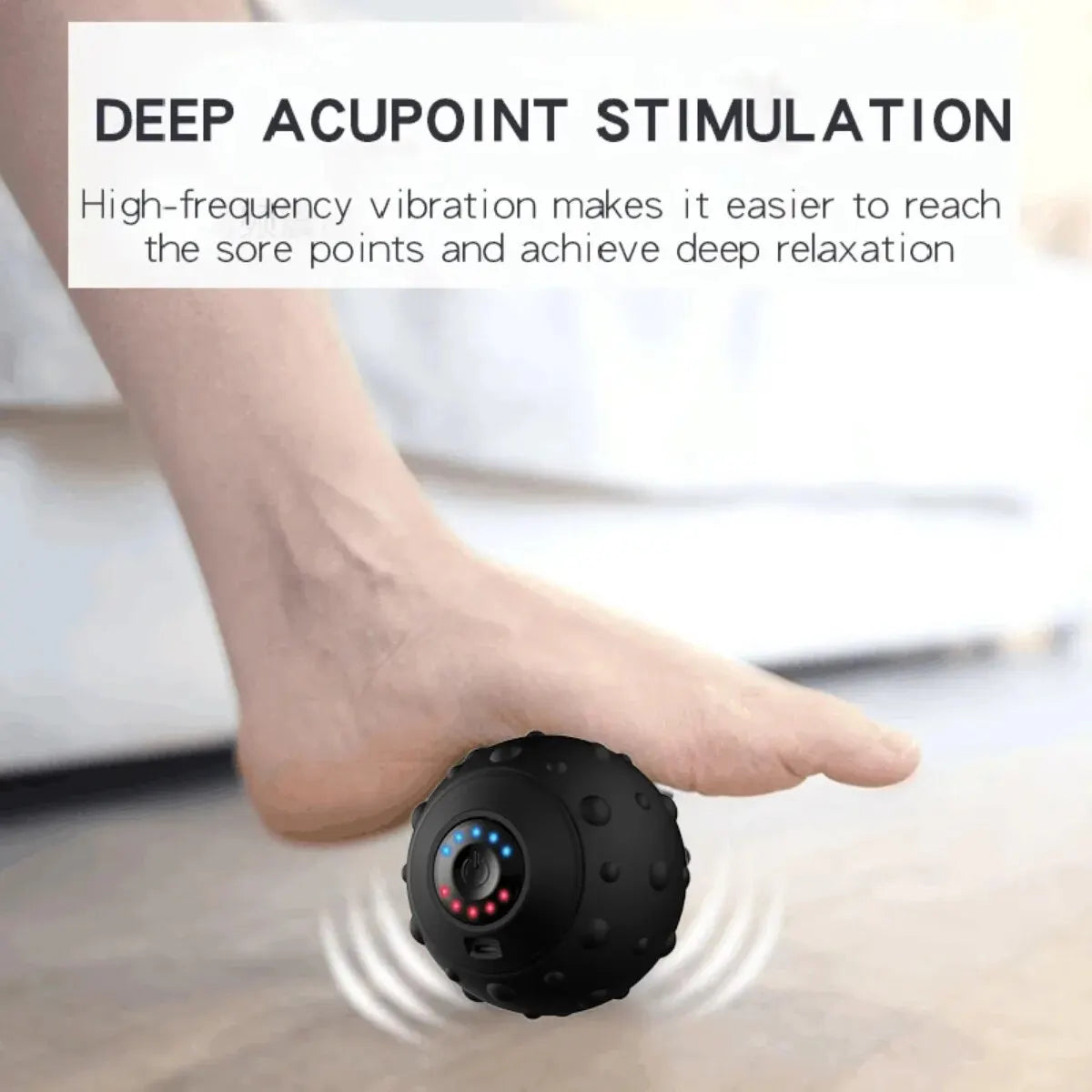 Sports Massage Ball Shoulder and Neck Body Muscle Relaxation Sole Back Foot Massage Rechargeable Fascia Ball Electric Yoga Ball